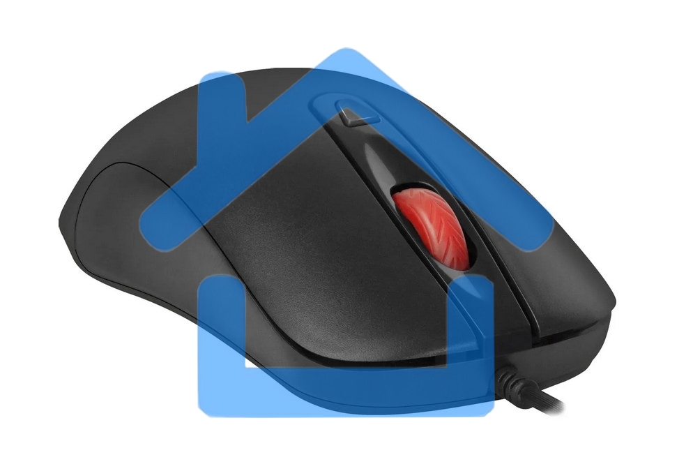 Мышь проводная Defender Omega MB-522 черный, 1600 dpi, USB, кнопки - 4