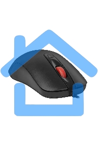 Мышь проводная Defender Omega MB-522 черный, 1600 dpi, USB, кнопки - 4