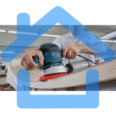 Эксцентриковая шлифмашина Bosch GEX 40-150 400Вт D150мм аккум. (060137B202)