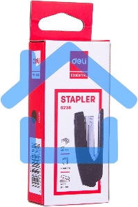 Степлер Deli E0238 N10 (12 листов) встроенный антистеплер, ассорти, 50 скоб, коробка
