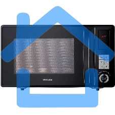 Микроволновая печь Hyundai HYM-D3010 черный, 23 л, 800 Вт, переключатели - кнопки, поворотный механизм