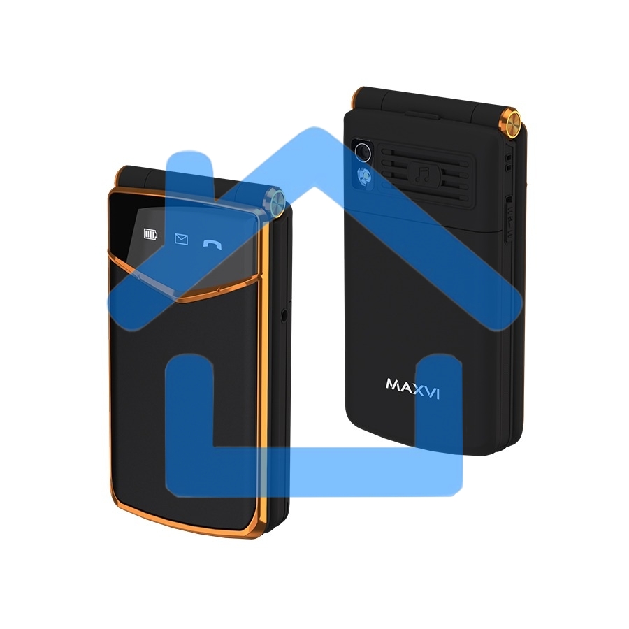 Мобильный телефон Maxvi E11 черный/золотой