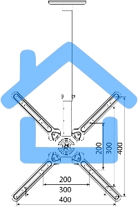 Кронштейн для телевизора Cactus CS-CP07 черный 23