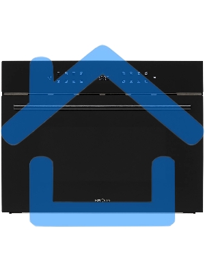 Микроволновая печь встраиваемая Krona ONYX 45H mw BL/BL черный, 38 л, 1000 Вт, переключатели - сенсор