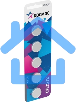 Элемент питания литиевый CR2032 Космос KOC20325BL ( цена за 1 шт )