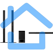 Саундбар Sony HT-S700RF 5.1 1000Вт+240Вт черный