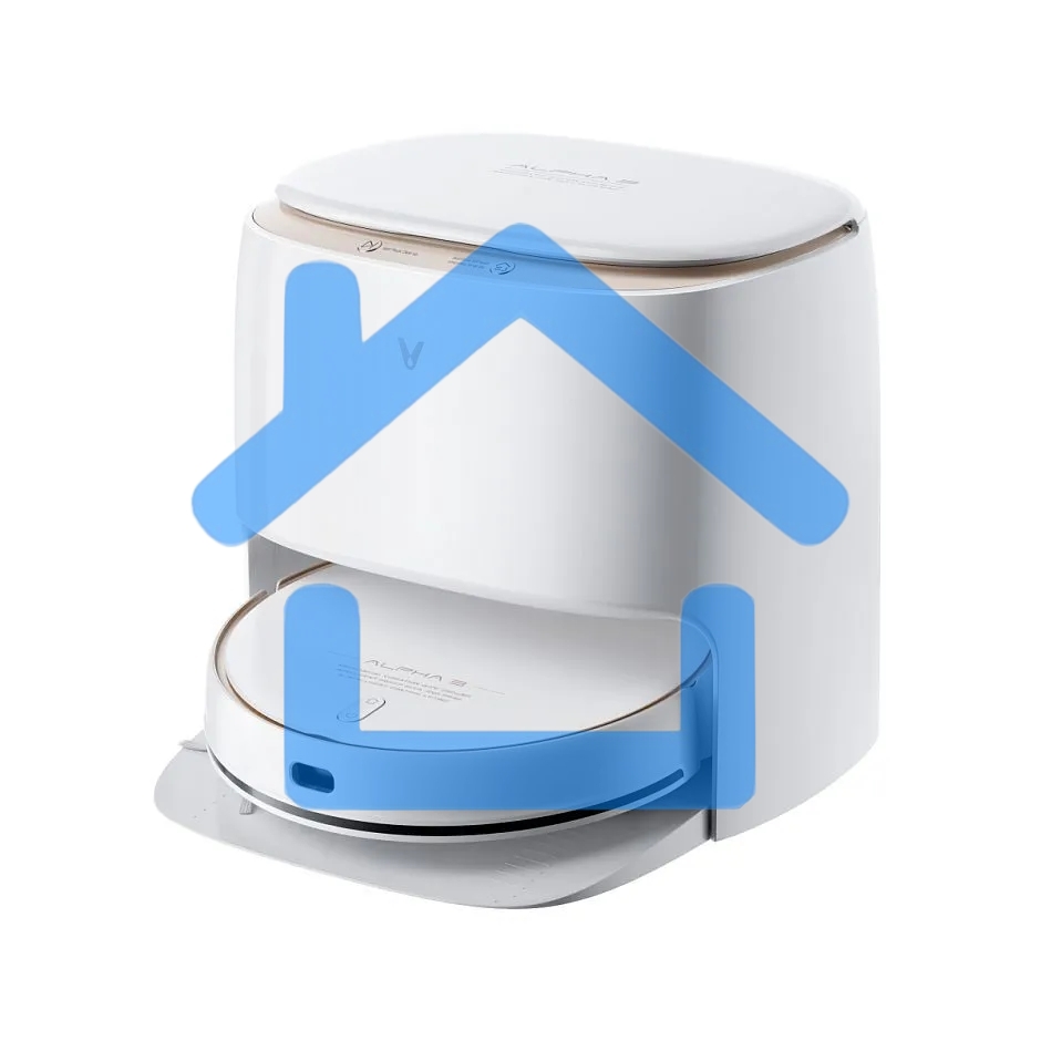 Робот-пылесос Viomi Alpha3 Pro белый V-RVCLMD50A, 50 Вт, 5200 мА·ч Li-Ion, уборка сухая/влажная, пылесборник контейнер 0.42 л