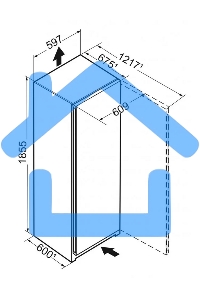 Холодильник Liebherr SRSFD 5220-22 001 серебристый однокамерный 398л