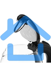 Чайник электрический Kitfort КТ-657, 1.7л, 2200Вт, (корпус: стекло), нержавеющая сталь/черный