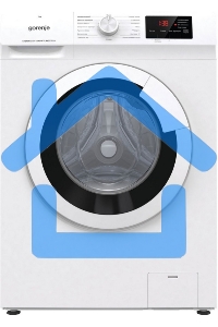 Стиральная машина Gorenje WHE72SFS белый загр. фронтальная макс.: 7 кг 1200об/мин класс: А