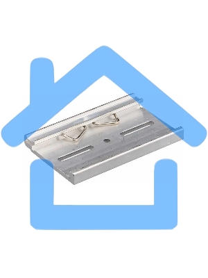 Замок для крепления S-15, S-25, SP-100, SP-150, SP-200, SP-75 на DIN-рейку, алюм.