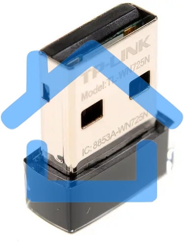 Сетевой адаптер TP-Link SOHO TL-WN725N Беспроводной USB Нано адаптер 150 Мбит/с стандарта N c кнопкой QSS(Realtec)