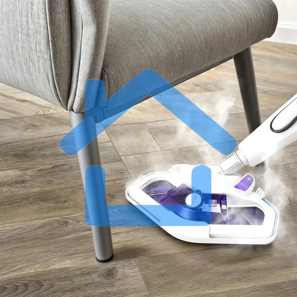 Швабра паровая Kitfort КТ-1085 1500Вт белый/фиолетовый