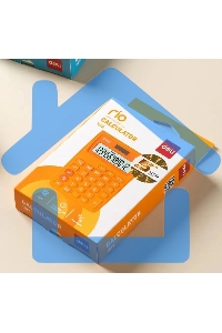 Калькулятор настольный Deli E1122/OR оранжевый 12-разр.