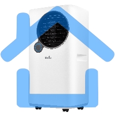 Кондиционер мобильный Ballu Eclipse BPAC-07 EPW/N6 7000 BTU, 18 м², 50 дБ, охлаждение, осушение, белый