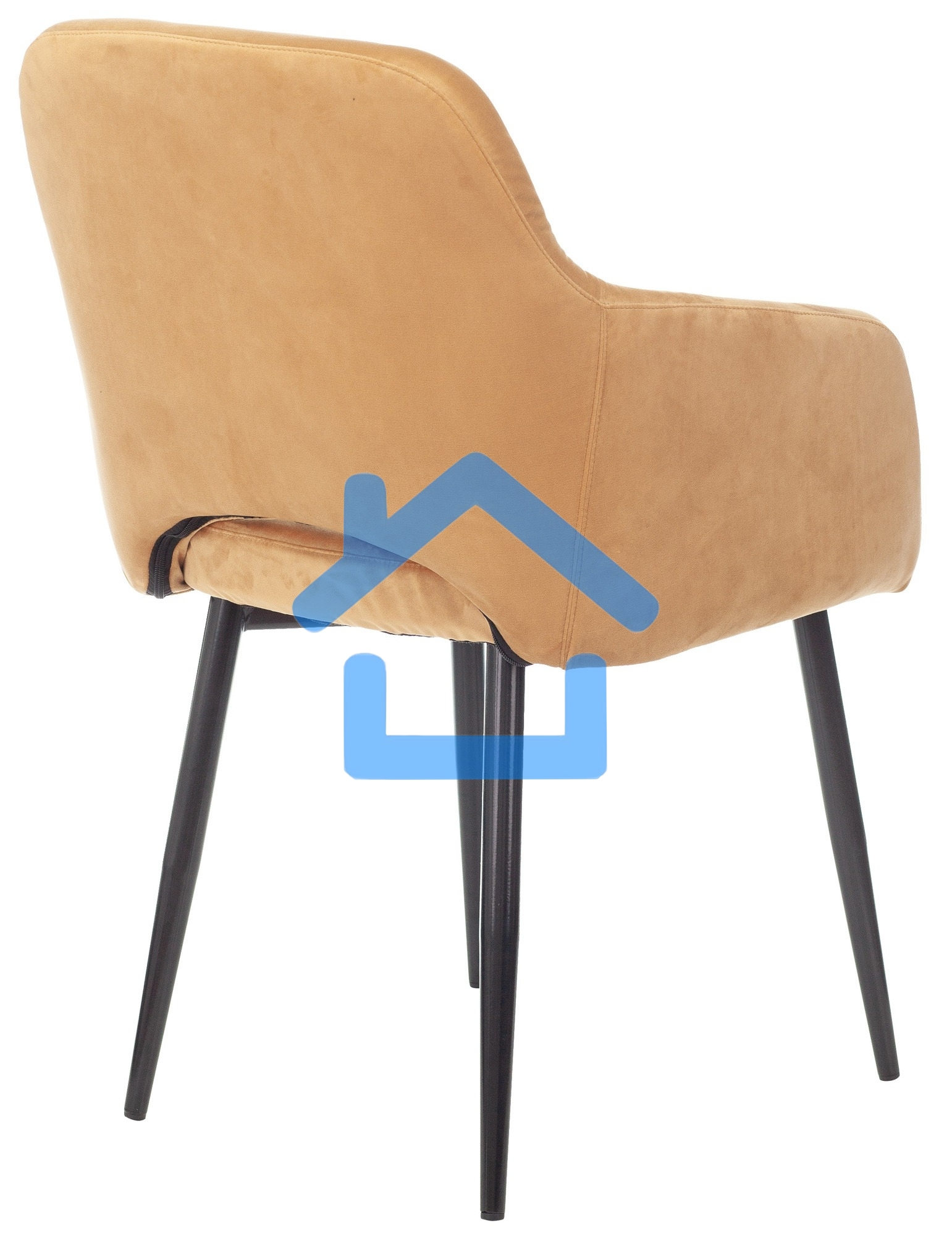 Кресло офисное Бюрократ CH-380F янтарный Italia 9, на ножках, металл черный