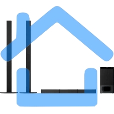 Саундбар Sony HT-S700RF 5.1 1000Вт+240Вт черный