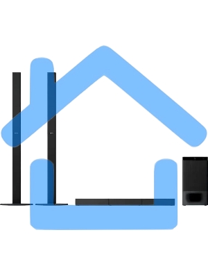 Саундбар Sony HT-S700RF 5.1 1000Вт+240Вт черный