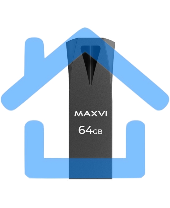Флешка USB R/W Maxvi MK2 64Gb USB 2.0 dark grey