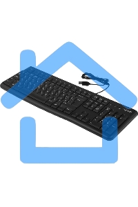 Клавиатура проводная Logitech K120 for business, USB черный (заводская гравировка)