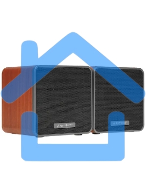 Акустическая система 2.0 Gembird SPK-206, МДФ, коричневый, 5 Вт, регулятор громкости, USB-питание