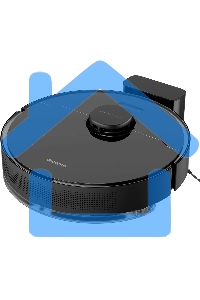 Робот-пылесос Dreame RLS6A D10S Pro черный, 46 Вт, 5200 мА·ч Li-Ion, уборка сухая/влажная, пылесборник контейнер 0.57 л