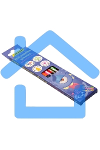 Карандаши цветные Silwerhof Монстрики, двухцветные, 2.8мм, круглый профиль, дерево, ассорти, 12 цветов, коробка с европодвесом (6шт)