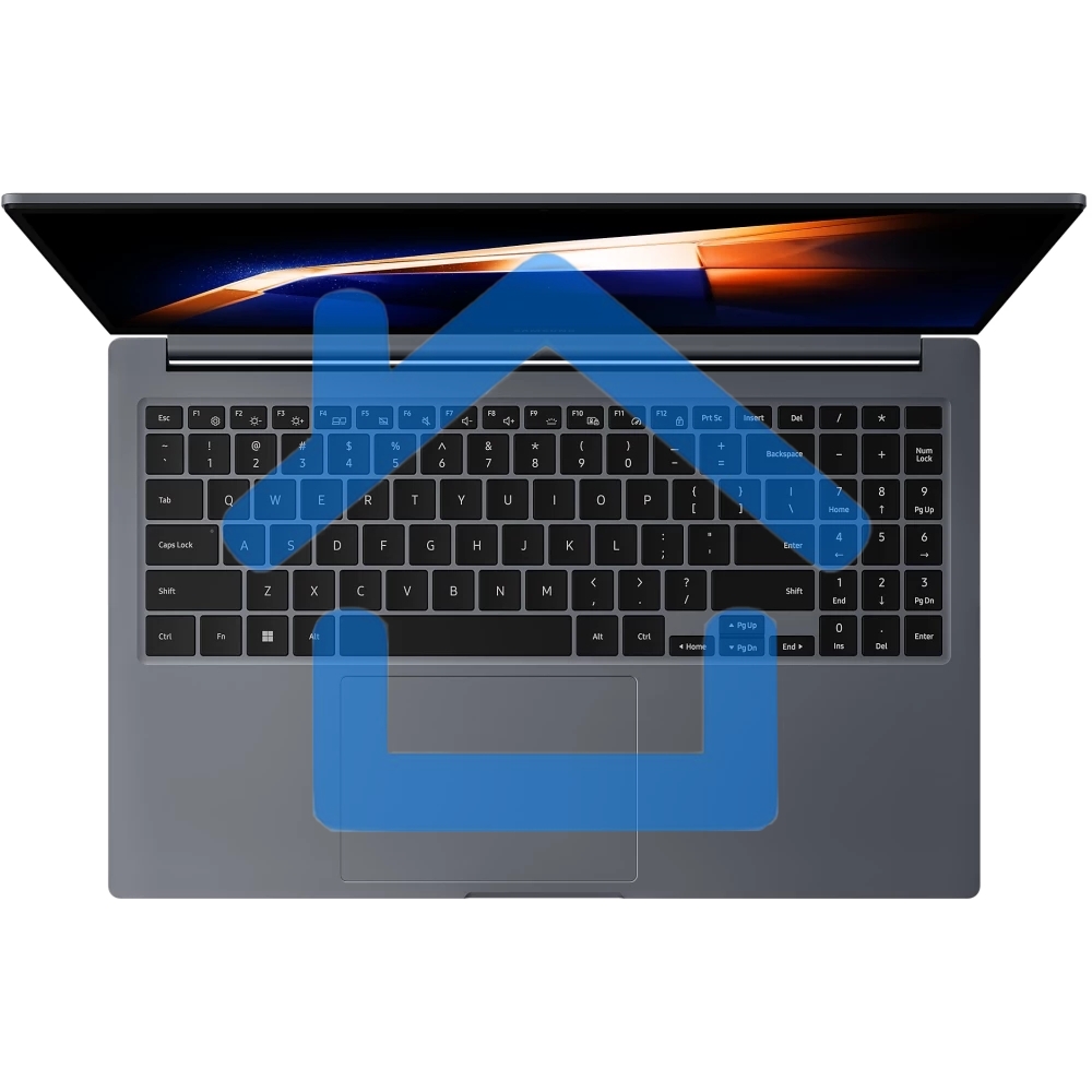 Ноутбук Samsung Galaxy Book 4 NP750 i5-1335U 16Gb SSD 512Gb Intel Iris Xe Graphics 15,6 FHD IPS Cam 54Вт*ч Win11SL(ENG) KBD RU\ENG Серый NP750XGJ-LG2IN