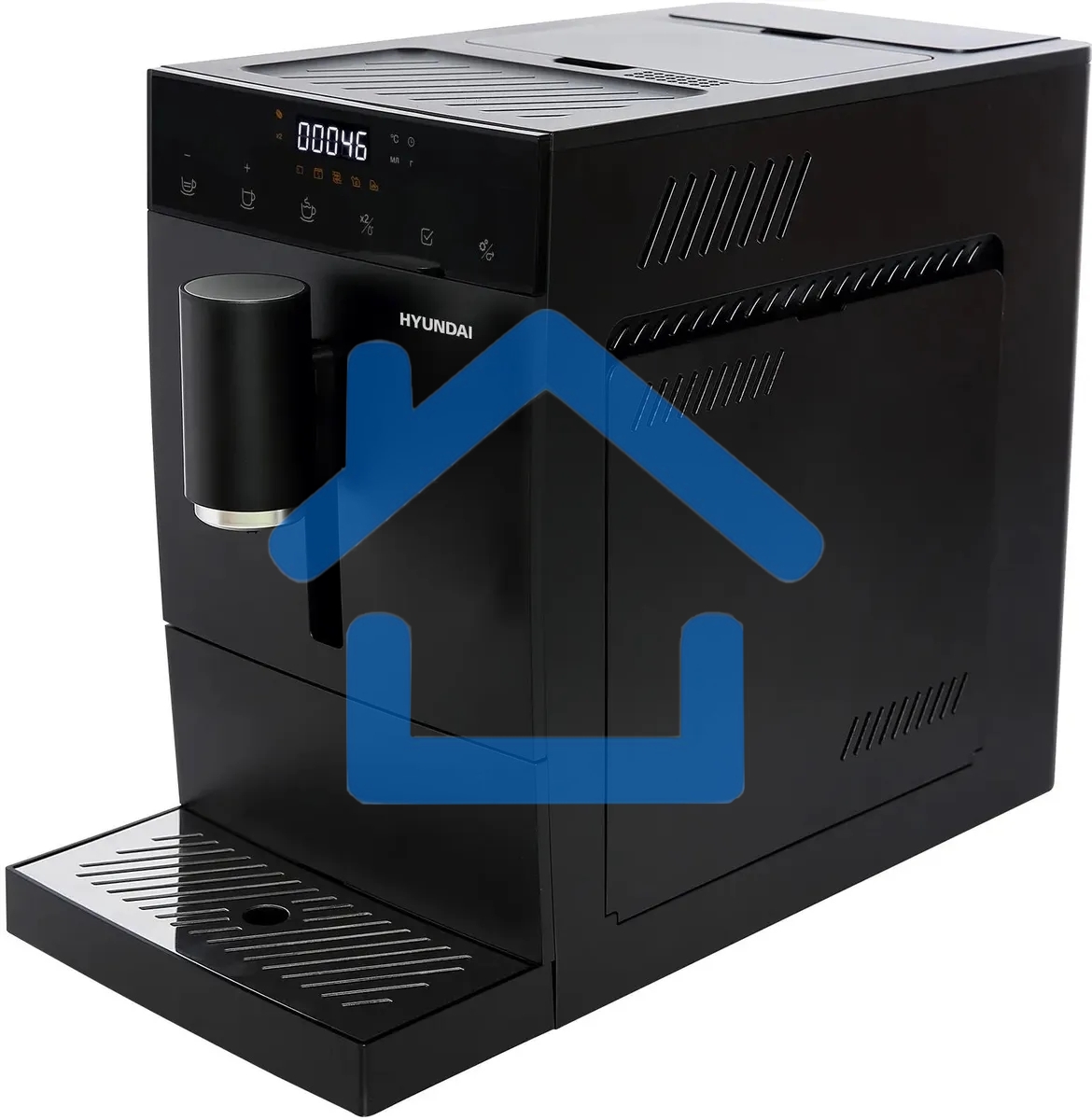 Кофемашина Hyundai HAM-4402 черный, исп. кофе - зерновой, 1.1 л, 1350 Вт, 20 Бар