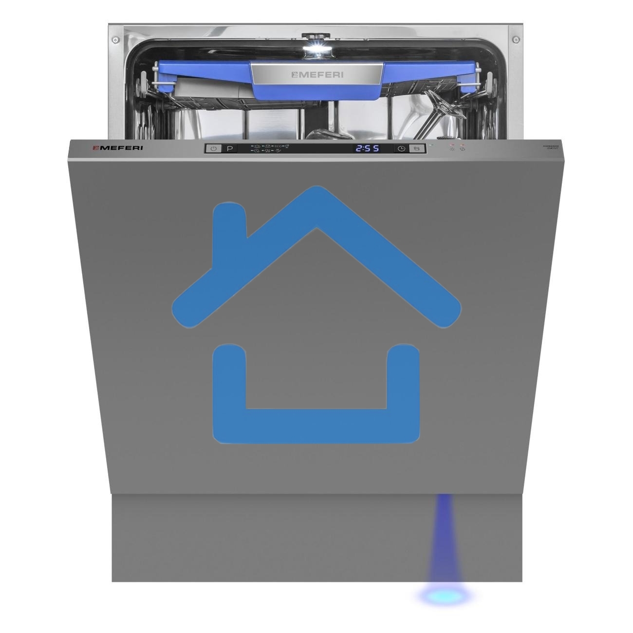 Встраиваемая посудомоечная машина Meferi MDW6073 Comfort, нержавеющая сталь, 59.8 см, 14 компл., 47 дБ, класс A