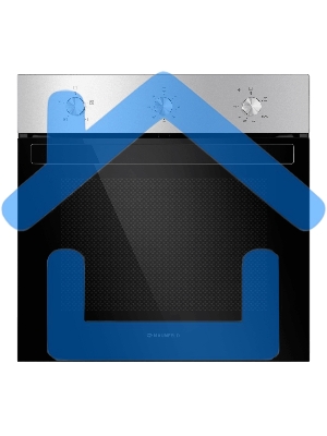 Шкаф духовой газоэлектрический MAUNFELD EOGC604S Slim