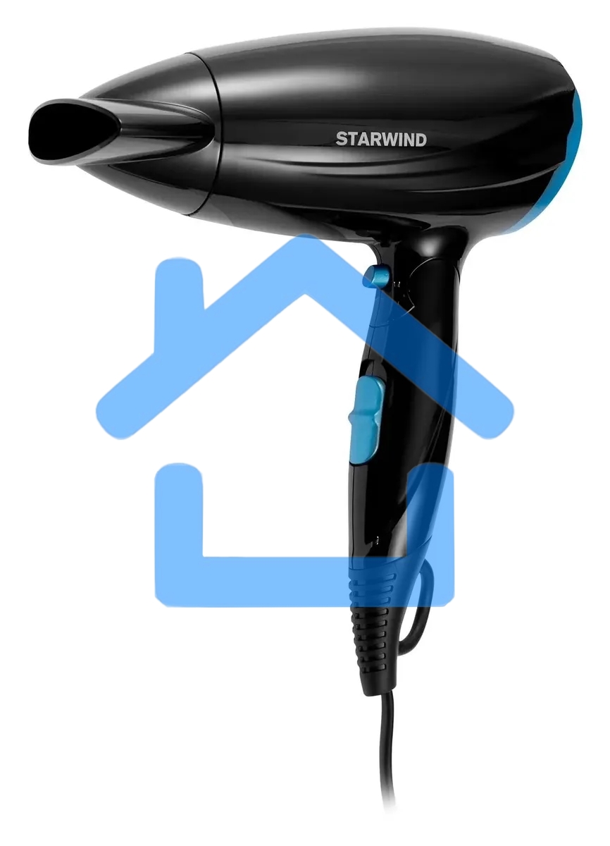 Фен Starwind SHD 7066 1600Вт черный/синий