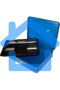 Ящик для денег Silwerhof 90x300x240 синий сталь