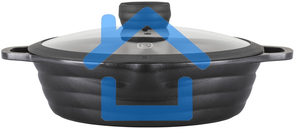 Сотейник Rondell Pacific RDA-1907 d=28см (с крышкой) графитовый