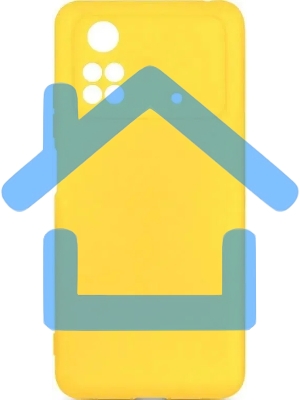 Чехол (клип-кейс) DF poCase-03 для Poco M4 Pro (4G) желтый