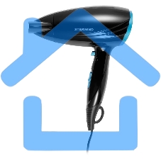 Фен Starwind SHD 7066 1600Вт черный/синий