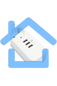 Сетевой фильтр Гарнизон 2.0 Мультипорт EPS-4-U3-W-4, 4 р, 10А, 3xUSB, 4м, ур.защиты 2+, белый, пакет