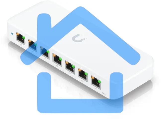 Коммутатор Ubiquiti UniFi Switch Ultra 60W PoE-коммутатор, 8х 1G RJ45, раздача 52 Вт