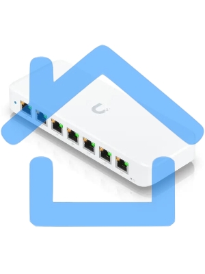 Коммутатор Ubiquiti UniFi Switch Ultra 60W PoE-коммутатор, 8х 1G RJ45, раздача 52 Вт