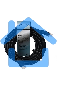 Кабель HDMI v.1.4 10м Telecom, 2 фильтра, 19M -19M, с позолоченными контактами