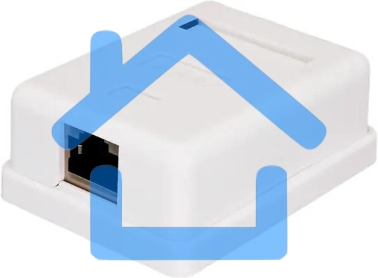 Розетка Suprlan 10-0354-1, наклад. RJ45 1 кат.5E FTP