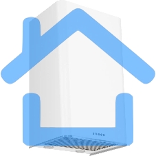 Вытяжка каминная Elikor MiX 50П-650-Э3Д белый, 50 см, 650 куб. м/ч, 56 дБ