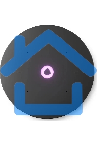 Умная колонка Яндекс Станция Мини 3 Про с Алисой, Zigbee, синий, YNDX-00059BLU