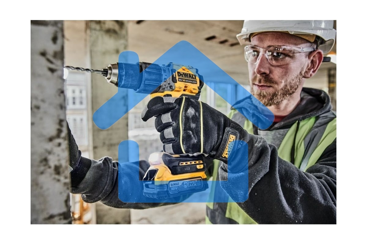 Дрель-шуруповерт DeWalt DCD805P2T-QW, Аккумуляторная, 18В, 2 АКБ, Кейс