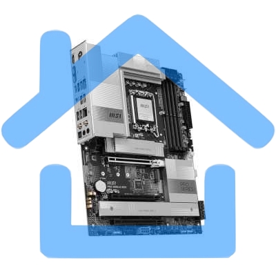 Материнская плата MSI PRO Z890-A WIFI, LGA 1851, Intel Z890, 4xDDR5, 4xSATA, 4xM.2, 1xPCIe 5.0 x16, 2xPCIe 4.0 x4, 1xHDMI, 2xUSB-C Thunderbolt 4, 1xUSB-C 3.2 Gen 2, 3xUSB-A 3.2 Gen 2, 4xUSB-A 3.2 Gen 1, 1x 5Gb LAN, 2x3.5 мм, 7.1, ATX