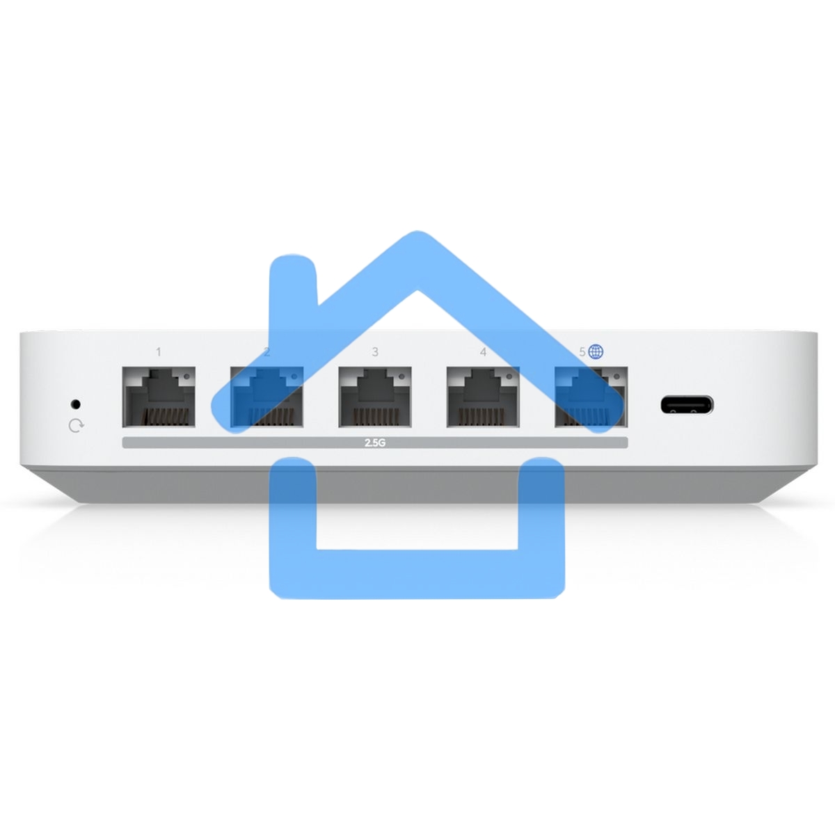 Ubiquiti UniFi Gateway Max Маршрутизатор 4 ядра (1,5 ГГц), 4х 2.5G LAN, 1х 2.5G WAN