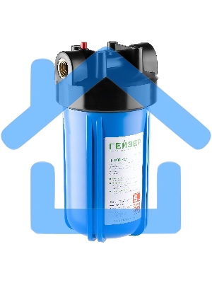 Корпус магистрального фильтра Гейзер 10BB с латунными вставками