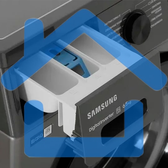 Стиральная машина Samsung WW65AG4S20CX/LP серый, загрузка фронтальная 6,5 кг, 1200 об/мин., класс: А