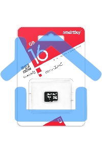 Флеш карта SDmicro Card 16Gb Smartbuy Сlass 10 (без адаптеров)