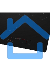 Электрическая варочная панель HOMSair HVC43DBK Hi-Light, независимая, черный